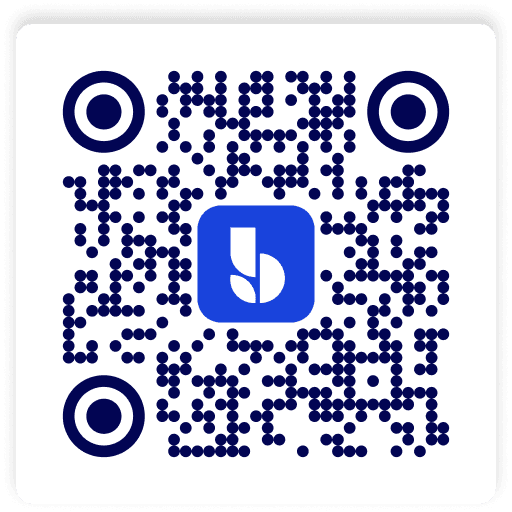 QR code to download the Bluevine app