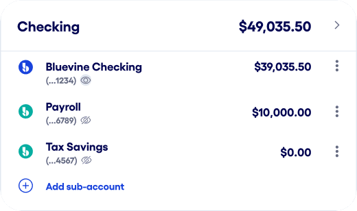 Manage checking balances