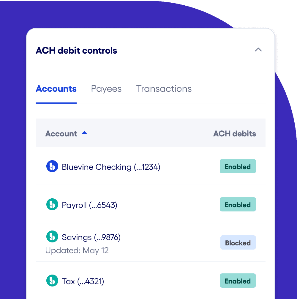 ach debit controls