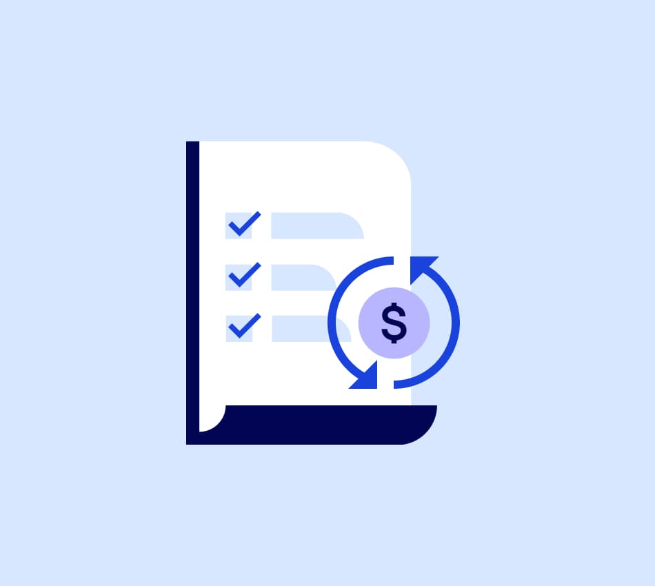 Illustration of a business credit report for a small business loan application.
